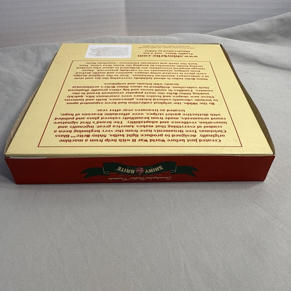 Christopher Radko Shiny Brite 25 Glass Christmas Ornaments Vintage 1940s Design - Picture 11 of 12
